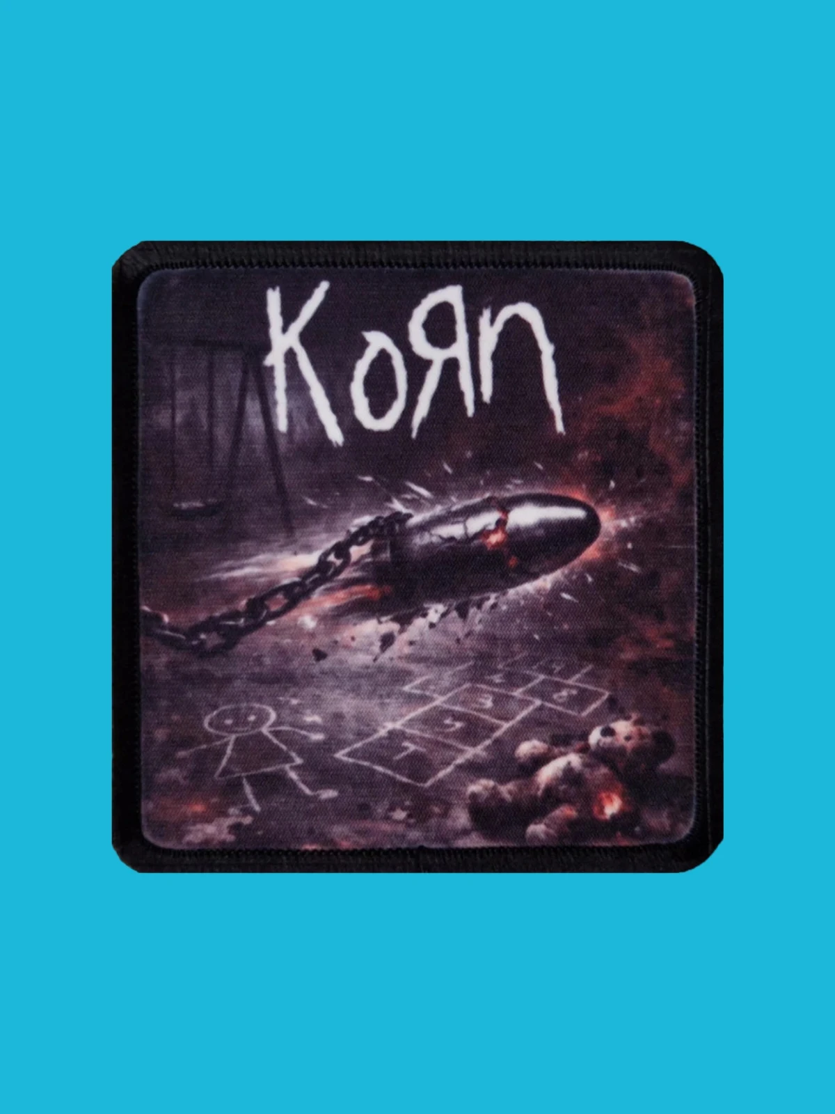Patch Korn - Broken Innocence - Imprimé - Carré de 7,5 x 7,5 centimètres